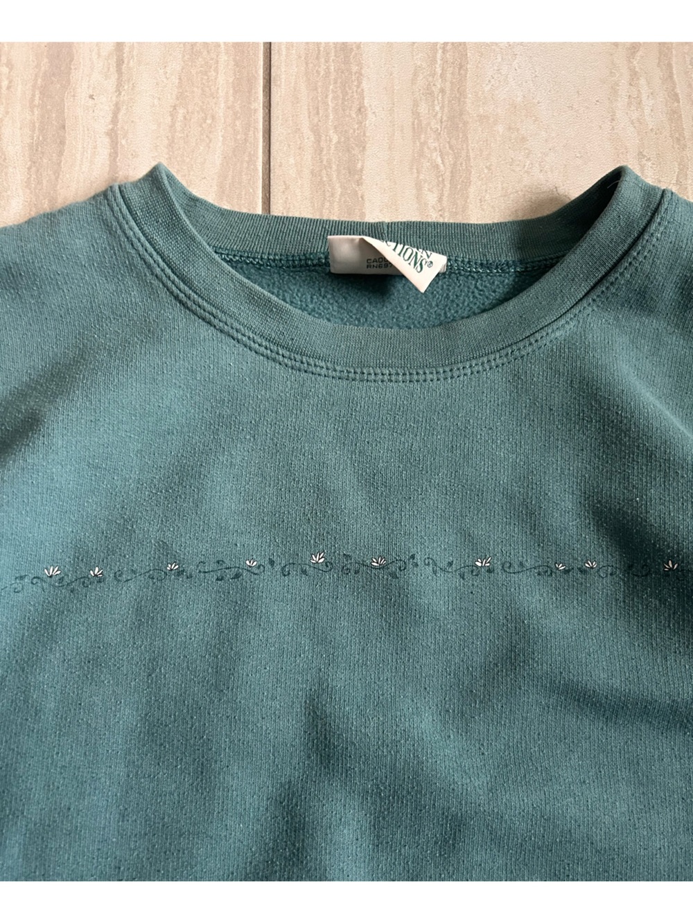 Vintage Northern Reflections Crewneck Sweatshirt in Teal‎ size L/Xl - Picture 2 of 4